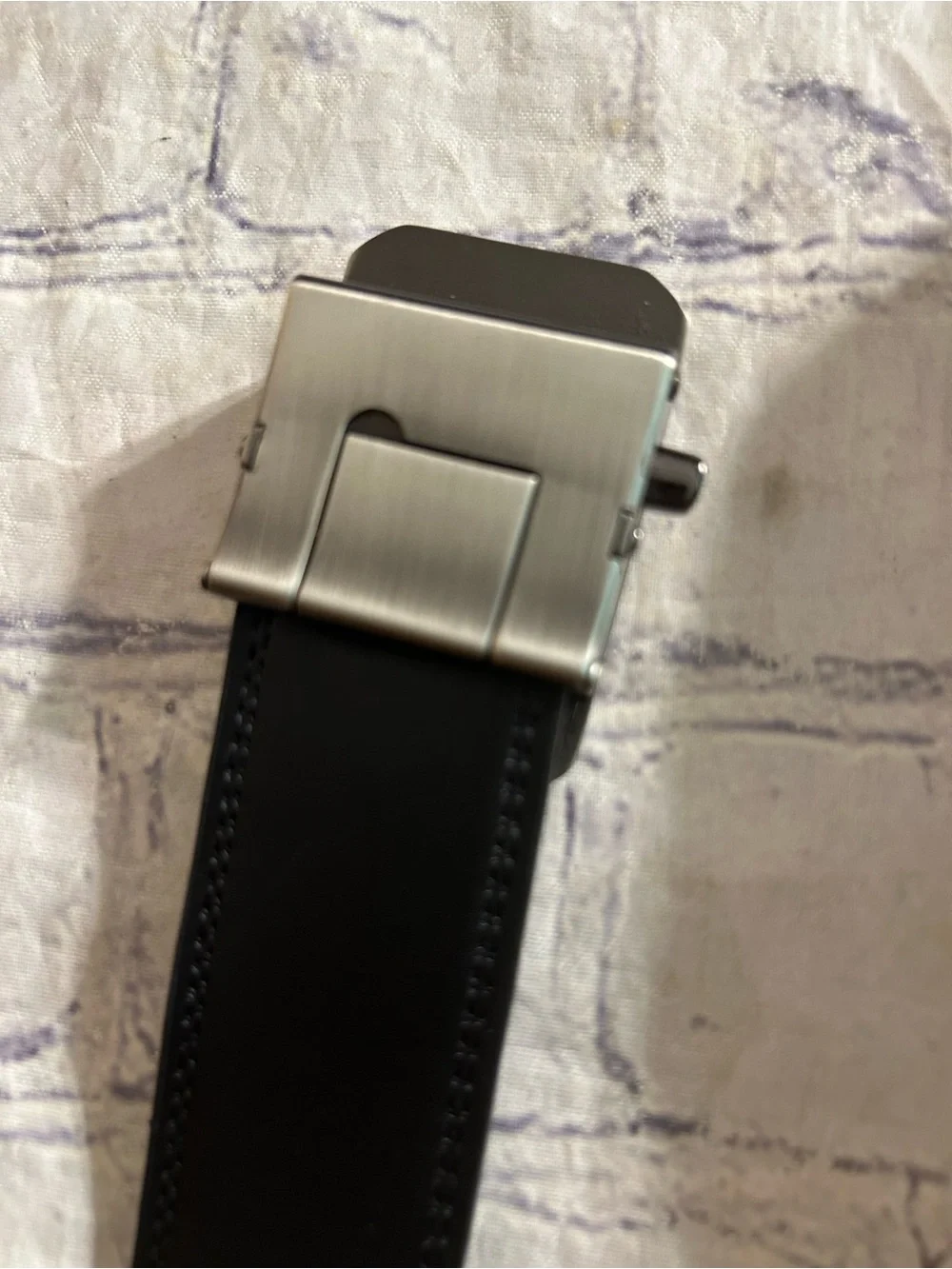 JOSEPH ELLIOTT BLACK GENUINE LEATHER GRAND HOTEL BUCKLE ADJUSTABLE BROWN WESTERN
